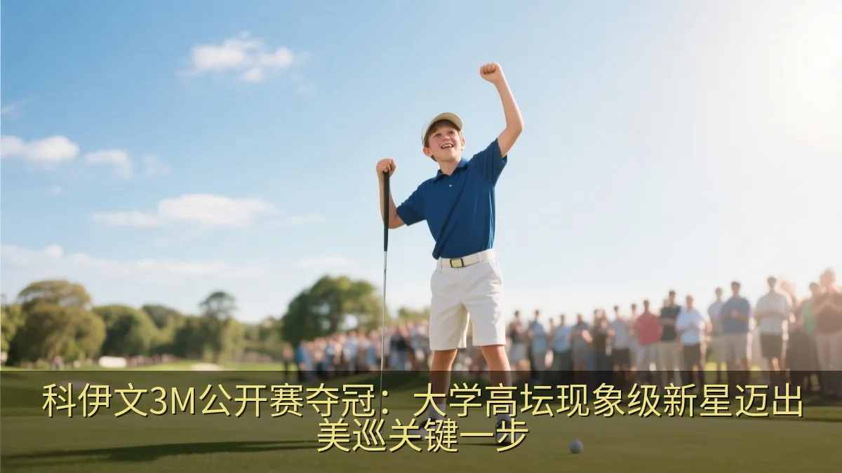 科伊文3M公开赛夺冠：大学高坛现象级新星迈出美巡关键一步