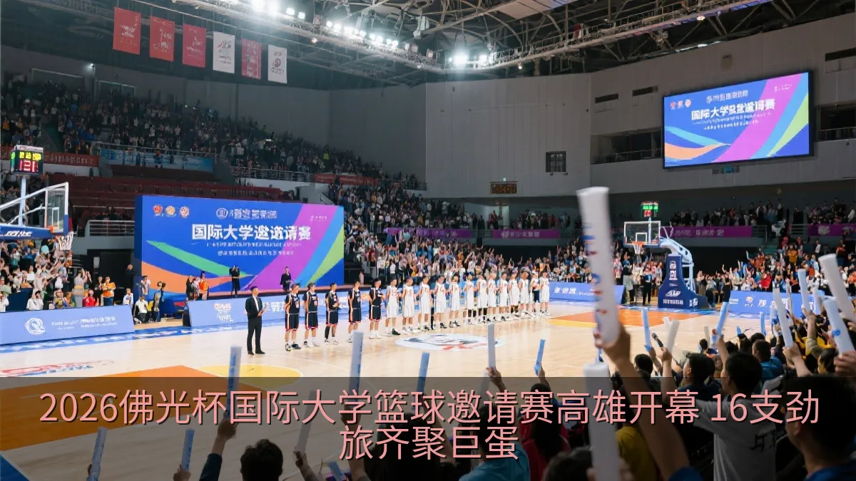 2026佛光杯国际大学篮球邀请赛高雄开幕 16支劲旅齐聚巨蛋