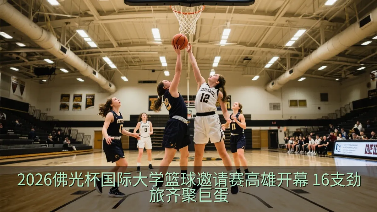大学女子篮球比赛中球员积极攻防