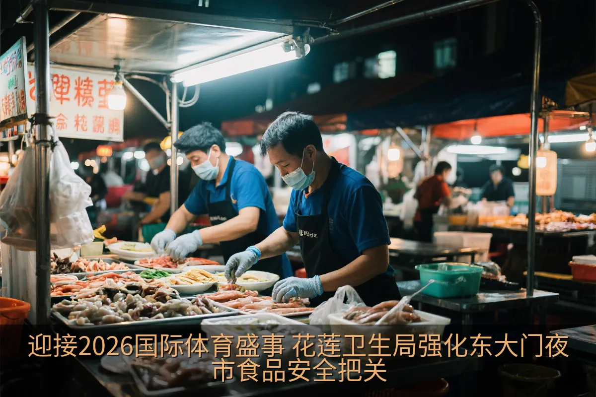 迎接2026国际体育盛事 花莲卫生局强化东大门夜市食品安全把关