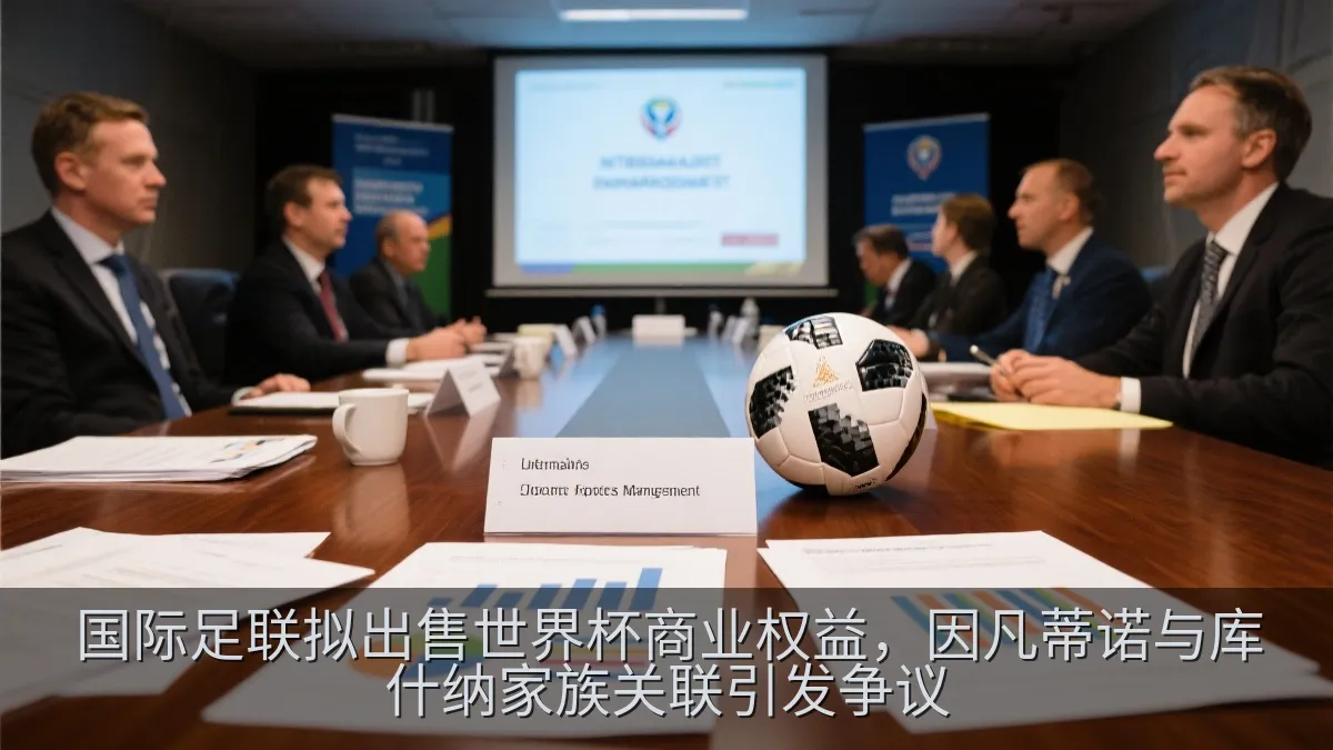 足球管理机构会议中的文件与会议桌