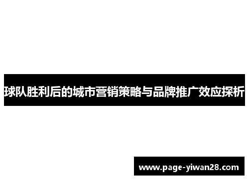 球队胜利后的城市营销策略与品牌推广效应探析